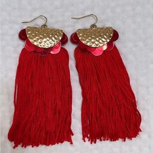 H&M tassel drop earrings 
Lightly used / flaws shown